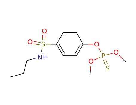 Molecular Structure of 30978-97-3 (O,O-dimethyl O-[4-(propylsulfamoyl)phenyl] phosphorothioate)