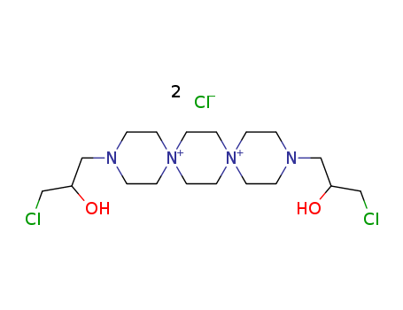 3,12-Bis(3-chloro-2-hydroxypropyl)-3,12-diaza-6,9-diazoniadispiro[5.2.5.2]hexadecane dichloride