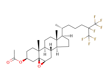5,6β-epoxy-25,26,26,26,27,27,27-heptafluorocholest-5β-cholestan-3β-ol acetate