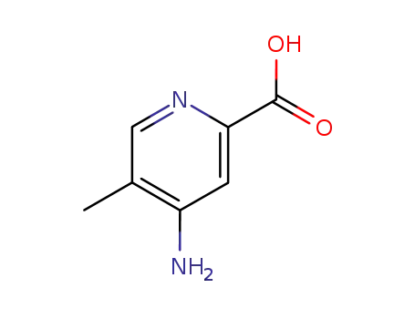Molecular Structure of 23609-89-4 (Picolinic acid, 4-amino-5-methyl- (8CI))