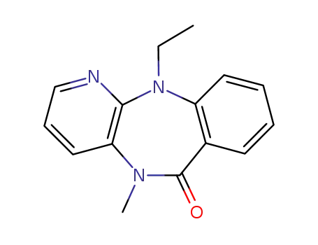 Molecular Structure of 24000-52-0 (11-ethyl-5-methyl-5,11-dihydro-6H-pyrido[2,3-b][1,4]benzodiazepin-6-one)