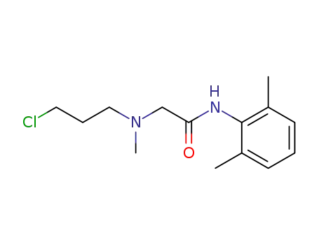 Molecular Structure of 23562-36-9 (2-[(3-Chloropropyl)(methyl)amino]-N-(2,6-dimethylphenyl)acetamide)