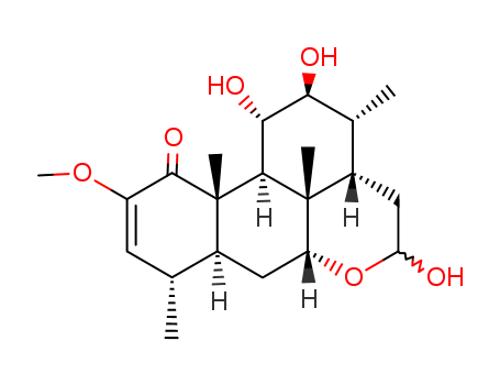 Picras-2-en-1-one,11,12,16-trihydroxy-2-methoxy-, (11a,12b)- (9CI) cas  30760-22-6