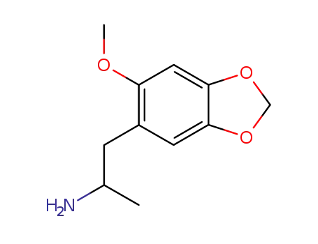 Molecular Structure of 23693-18-7 (1-(6-methoxybenzo[1,3]dioxol-5-yl)propan-2-amine)