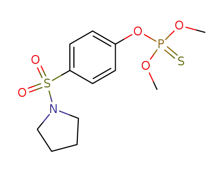 ホスホロチオ酸O,O-ジメチルO-[4-(1-ピロリジニルスルホニル)フェニル]