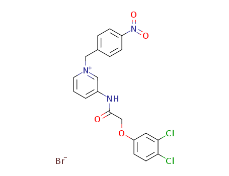 Pyridinium,3-[[2-(3,4-dichlorophenoxy)acetyl]amino]-1-[(4-nitrophenyl)methyl]-, bromide(1:1) cas  23496-16-4