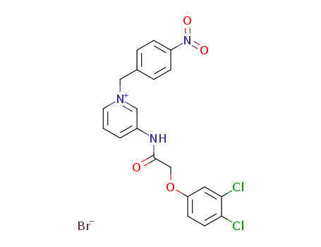 Molecular Structure of 23496-16-4 (3-{[(3,4-dichlorophenoxy)acetyl]amino}-1-(4-nitrobenzyl)pyridinium)
