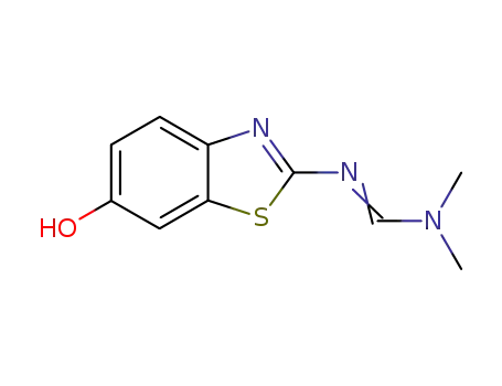 Molecular Structure of 2415-56-7 (Formamidine, N-(6-hydroxy-2-benzothiazolyl)-N,N-dimethyl- (7CI,8CI))
