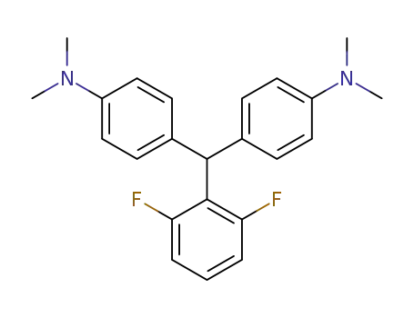 Molecular Structure of 3093-01-4 (BIS-(4-N,N-DIMETHYLAMINO-PHENYL)-(2,6-DIFLUORO-PHENYL)METHANE)