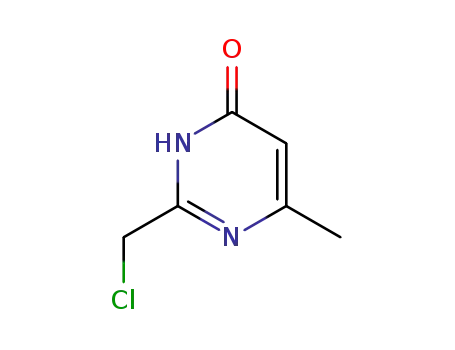 Molecular Structure of 23862-02-4 (2-(CHLOROMETHYL)-6-METHYLPYRIMIDIN-4-OL)