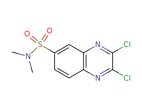 Molecular Structure of 2347-47-9 (6-Quinoxalinesulfonamide,2,3-dichloro-N,N-dimethyl-)