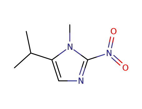 Molecular Structure of 23571-34-8 (5-Isopropyl-1-methyl-2-nitro-1H-imidazole)
