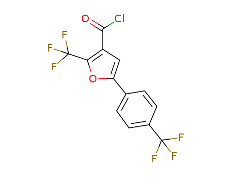 2-(TRIFLUOROMETHYL)-5-[4-(TRIFLUOROMETHYL)PHENYL]-3-FUROYL CHLORIDE