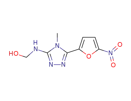 Molecular Structure of 23633-05-8 ([[4-Methyl-5-(5-nitro-2-furyl)-4H-1,2,4-triazol-3-yl]amino]methanol)