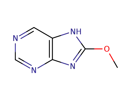 Molecular Structure of 23658-66-4 (1H-Purine, 8-methoxy- (9CI))