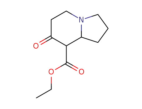 7-oxo-octahydro-indolizine-8-carboxylic acid ethyl ester
