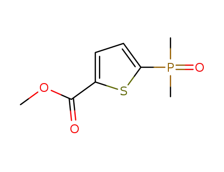Molecular Structure of 2639427-93-1 (methyl 5-(dimethylphosphoryl)thiophene-2-carboxylate)