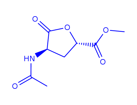 D-threo-Penturonicacid, 2-(acetylamino)-2,3-dideoxy-, g-lactone, 5-methyl ester (9CI)