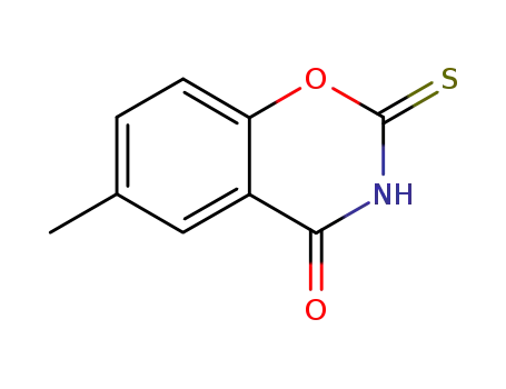 Molecular Structure of 23611-64-5 (6-Methyl-2-thio-2H-1,3-benzoxazine-2,4(3H)-dione)