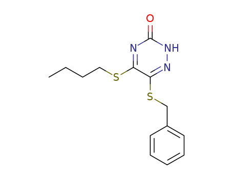 1,2,4-Triazin-3(2H)-one,5-(butylthio)-6-[(phenylmethyl)thio]- cas  23469-27-4