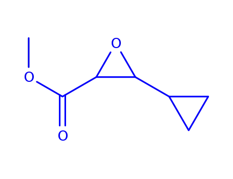 Molecular Structure of 238413-45-1 (Oxiranecarboxylic acid, 3-cyclopropyl-, methyl ester, (2S,3R)- (9CI))