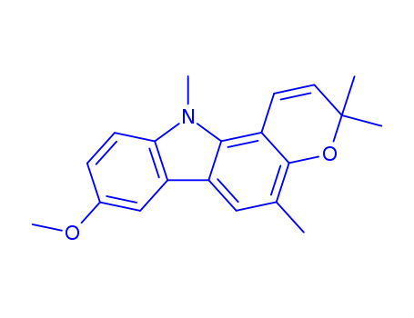 Pyrano[3,2-a]carbazole,3,11-dihydro-8-methoxy-3,3,5,11-tetramethyl-