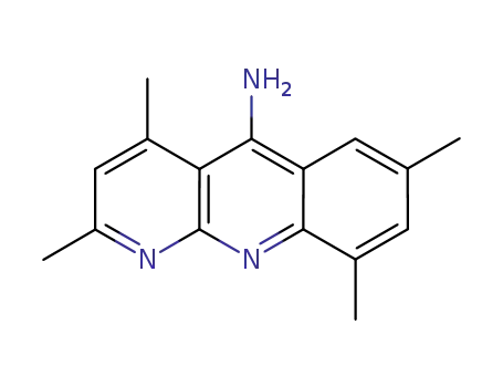 Molecular Structure of 309726-06-5 (Benzo[b][1,8]naphthyridin-5-amine, 2,4,7,9-tetramethyl- (9CI))