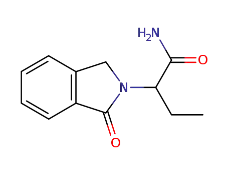 Molecular Structure of 30787-15-6 (2-(1-oxo-3H-isoindol-2-yl)butanamide)