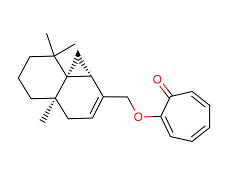 2-((1aS,4aR,8aR)-4a,8,8-Trimethyl-1,1a,4,4a,5,6,7,8-octahydro-cyclopropa[d]naphthalen-2-ylmethoxy)-cyclohepta-2,4,6-trienone