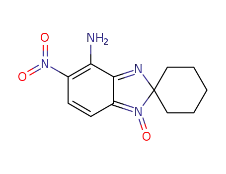 Molecular Structure of 306934-81-6 (5-NITROSPIRO[BENZIMIDAZOLE-2,1'-CYCLOHEXAN]-4-AMINE 1-OXIDE)