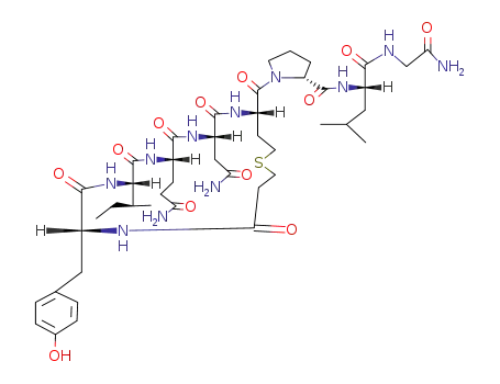 Molecular Structure of 30927-32-3 (oxytocin, deamino-6-carba-)
