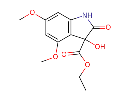 Molecular Structure of 23659-85-0 (ETHYL 3-HYDROXY-4,6-DIMETHOXY-2-OXOINDOLINE-3-CARBOXYLATE)