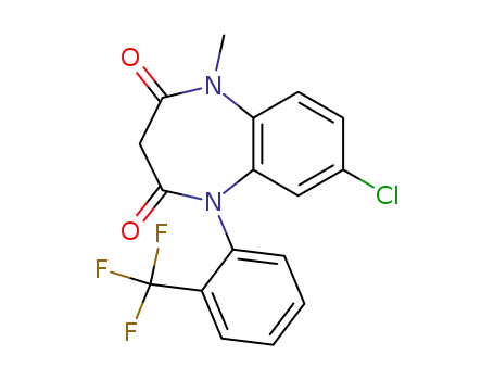7-クロロ-1-メチル-5-[2-(トリフルオロメチル)フェニル]-1H-1,5-ベンゾジアゼピン-2,4(3H,5H)-ジオン