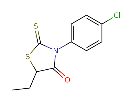 4-Thiazolidinone,3-(4-chlorophenyl)-5-ethyl-2-thioxo- cas  23522-57-8