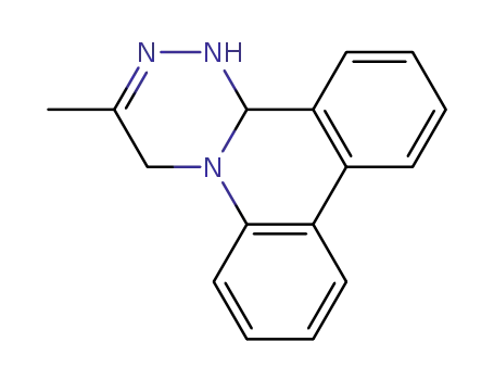 Molecular Structure of 30589-47-0 (3-methyl-1,13b-dihydro-4H-[1,2,4]triazino[4,3-f]phenanthridine)
