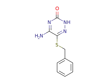 Molecular Structure of 23469-28-5 (5-amino-6-(benzylsulfanyl)-1,2,4-triazin-3(2H)-one)