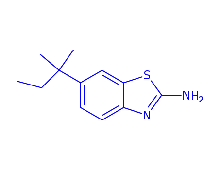 Molecular Structure of 235101-29-8 (2-Benzothiazolamine,6-(1,1-dimethylpropyl)-(9CI))