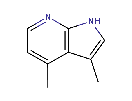 Molecular Structure of 23612-70-6 (3,4-Dimethyl-1H-pyrrolo[2,3-b]pyridine)