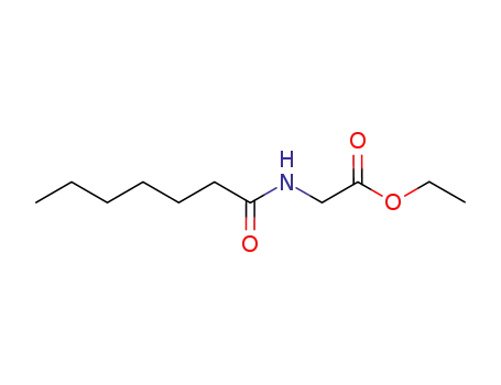 Molecular Structure of 574010-47-2 (N-(1-Oxoheptyl)glycine Ethyl Ester)