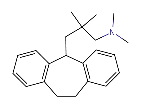 Molecular Structure of 23509-34-4 (10,11-Dihydro-N,N,β,β-tetramethyl-5H-dibenzo[a,d]cycloheptene-5-(1-propanamine))