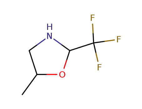 Molecular Structure of 31185-56-5 (5-Methyl-2-(trifluoromethyl)oxazolidine)