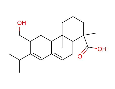 Molecular Structure of 2442-83-3 (12-(hydroxymethyl)abieta-7,13-dien-18-oic acid)