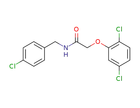 Molecular Structure of 24727-38-6 (N-(4-chlorobenzyl)-2-(2,5-dichlorophenoxy)acetamide)