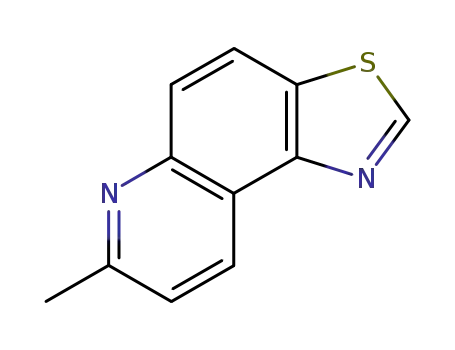 Molecular Structure of 3119-54-8 (Thiazolo[4,5-f]quinoline, 7-methyl- (7CI,8CI,9CI))