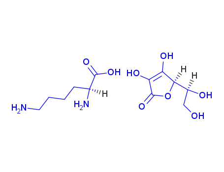 Molecular Structure of 94231-35-3 (L-Lysine L-ascorbate)