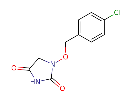 Molecular Structure of 31142-90-2 (1-[(4-chlorophenyl)methoxy]imidazolidine-2,4-dione)