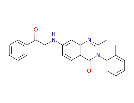 4(3H)-Quinazolinone,2-methyl-3-(2-methylphenyl)-7-[(2-oxo-2-phenylethyl)amino]- cas  24295-73-6
