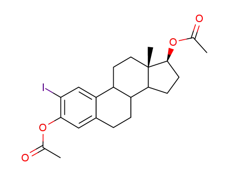 Acetic acid (13S,17S)-3-acetoxy-2-iodo-13-methyl-7,8,9,11,12,13,14,15,16,17-decahydro-6H-cyclopenta[a]phenanthren-17-yl ester