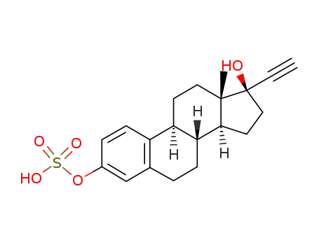 Molecular Structure of 24560-70-1 (Ethynylestradiol-3-sulfate)