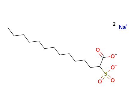 Tetradecanoic acid,2-sulfo-, sodium salt (1:1)